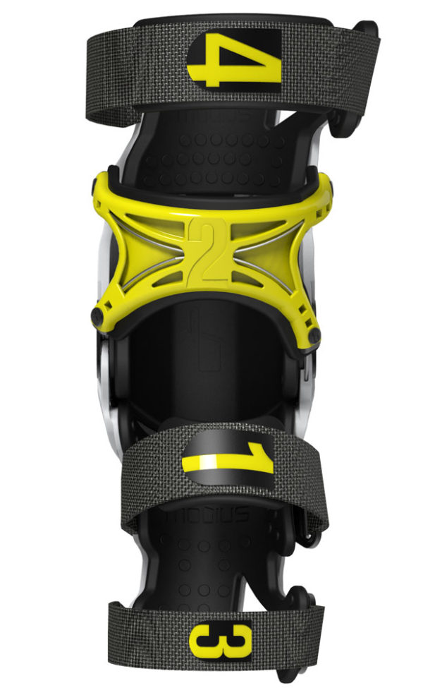 Mobius Knee Brace X8 Paar weiß-gelb