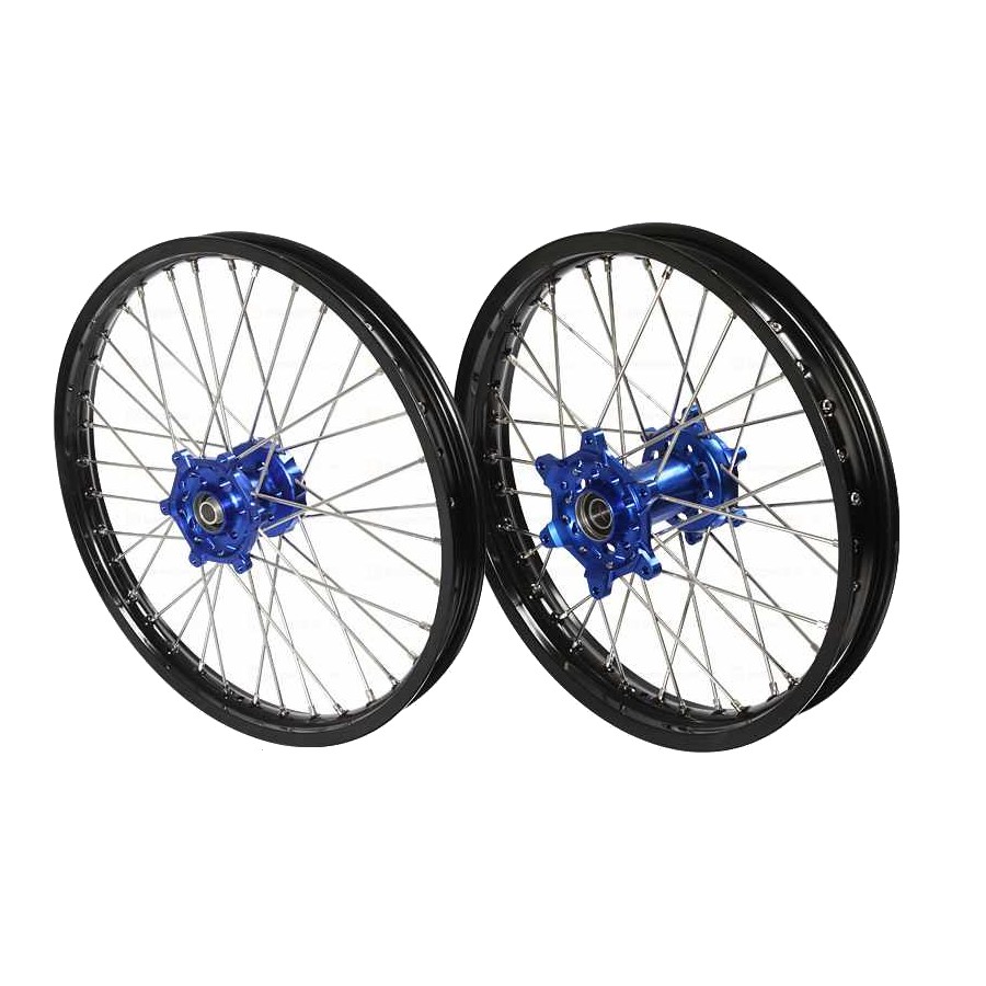 Pro-S Radsatz + Scheiben KAWASAKI KX KXF blue-black 21″/19″