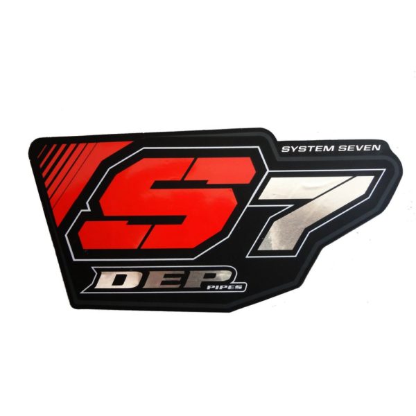 DEP S7 Can Schalldämpfer Sticker / red