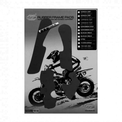 Vibram Rubber Rahmen / Grip Pads KTM SX/SXF / HUSQVARNA FC 125-450 16-21 / schwarz