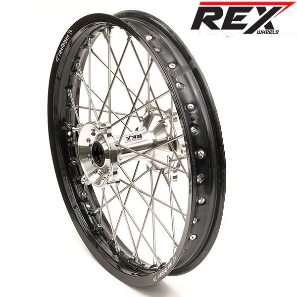 REX Hinterrad Kawasaki KXF 250/450 silber/schwarz- 2,15×19