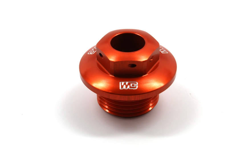 Works Connection Steuerkopfmutter für KTM 125-500 03- Orange
