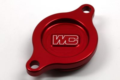 Works Connection Ölfilterdeckel Suzuki 250 Rot