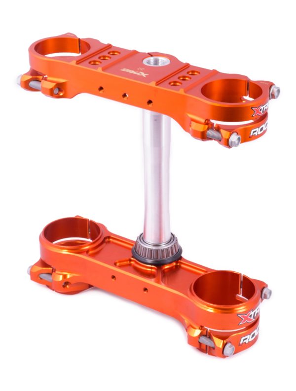 Xtrig ROCS Gabelbrücke Tech für KTM SX/SXF/XC offset 22 Orange