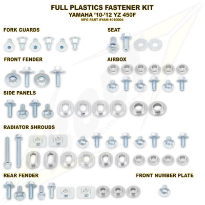 BOLT Schraubenkit für Plastikteile YZF 450 10-13