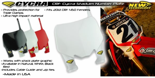 CYCRA Stadium Nummerntafel CRF 450 13- , CRF 250 14- natural