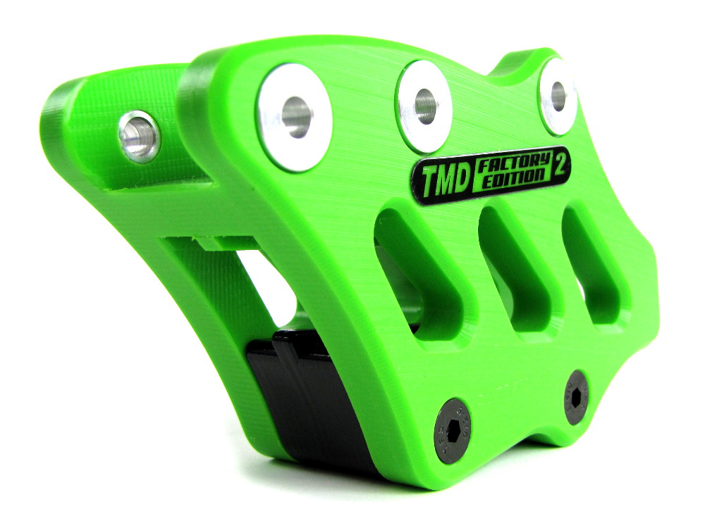 TMD Kettenführung Enduro Factory Edition 2 KXF 250 09-20, KXF 450 09-18 grün