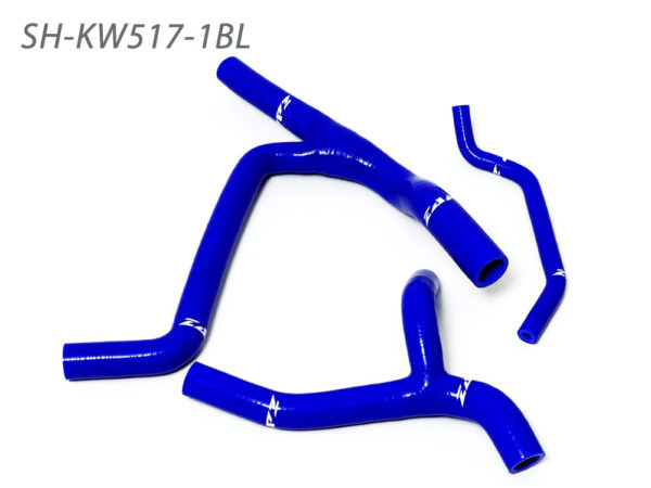 ZAP Silikon-Kühlerschlauch Kawasaki KXF450 09- 15 blau Y-Kit