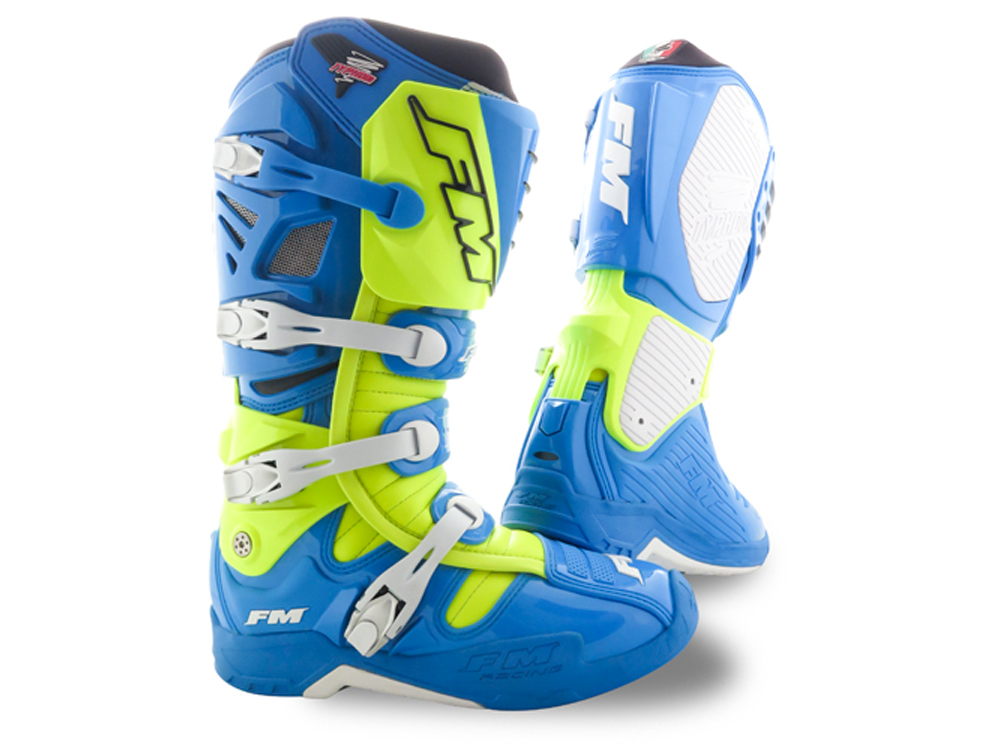 ArtST.004.TY2-44 FM TYPHOON Stiefel blau/gelb Gr. 44