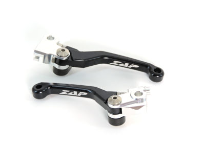 ZAP Flexhebel Klapphebelsatz Honda CRF 250/450 -06, CR 125/250 92-07 Schwarz