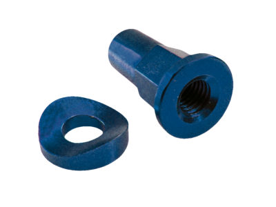ZAP Mutter & Scheibe f. Reifenhalter Alu blau