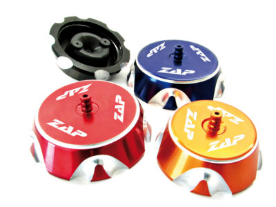 ZAP Tankdeckel Aluminium CNC-gefräßt Honda CRF 02-05, RMZ 250 07-09 rot
