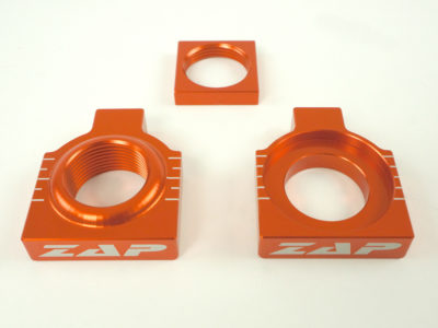 ZAP Achsenblöcke für KTM SX SXF 125 250 350 13- 25mm Orange