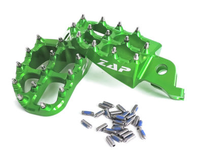 ZAP E-Peg Fußraste KXF 250 06- / 450 07- grün