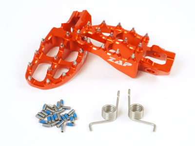 ZAP E-Peg Fußraste für KTM SX/F 16-22, EXC 17-23 Orange