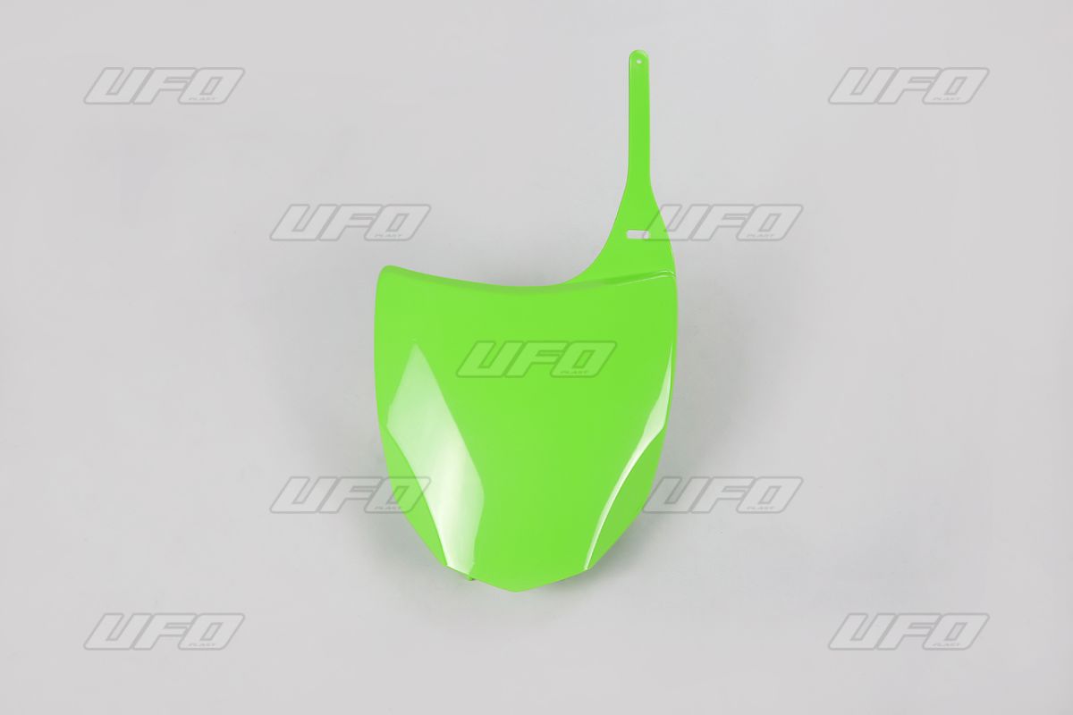 UFO Nummerntafel vorn KAWASAKI KXF250 KX-GREEN