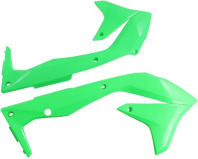 UFO Kühlerspoiler KAWASAKI KXF450 16-18 FLUO GREEN