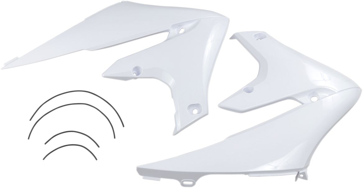 UFO Kühlerspoiler YAMAHA YZ450F WHITE