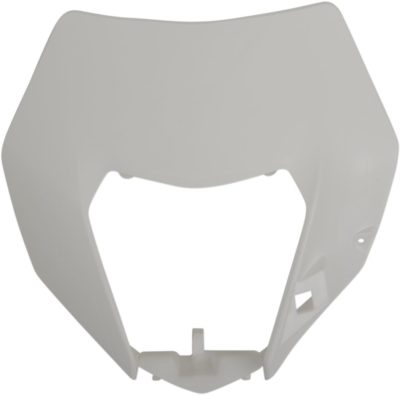 UFO Lampenmaske PLASTIC für KTM EXC 125 14-16 WHITE