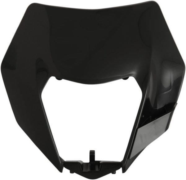 UFO Lampenmaske PLASTIC für KTM EXC 125 14-16 BLACK