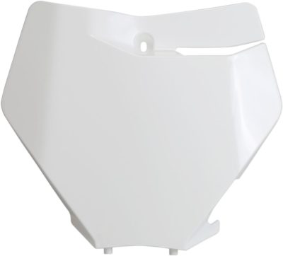 UFO Nummerntafel vorn für KTM SX/SX-F 125 19- WHITE