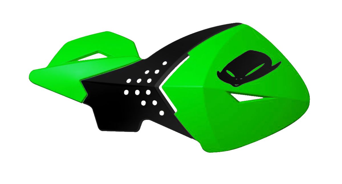 UFO REPLACEMENT PLASTIC FOR ESCALADE Handschützer KX-GREEN/BLACK
