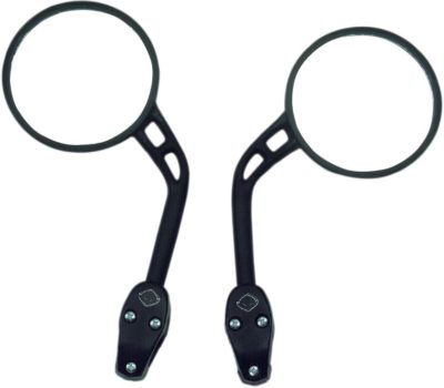 UFO HANDLEBAR MIRROR FOR 22mm (7/8″) HANDLEBARS RIGHT BLACK