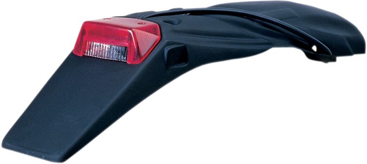 UFO LICENSE PLATE HOLDER WITH TAIL/STOP-LIGHT für KTM 2/4-STROKE BLACK