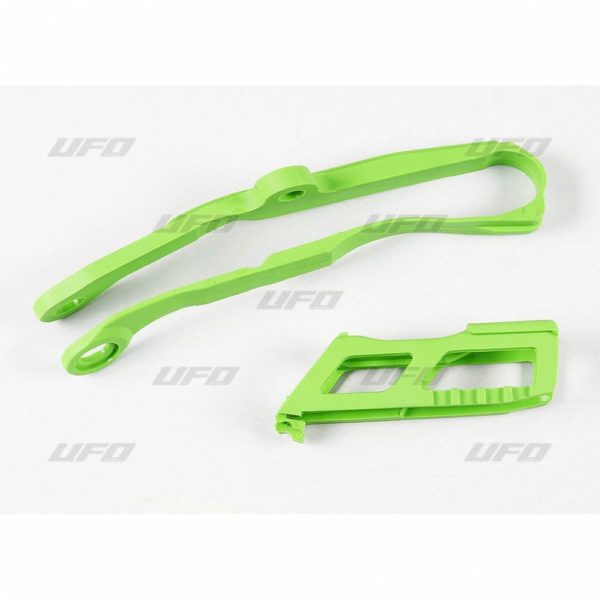 UFO CHAIN GUIDE Kettenführung KAWASAKI KXF250 GREEN