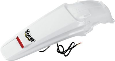 UFO ENDURO Hinterradkotflügel W/ LED-LIGHT HONDA CRF450X WHITE