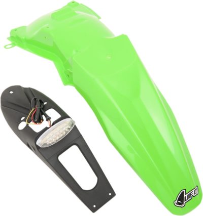 UFO ENDURO Hinterradkotflügel W/ LED-LIGHT KAWASAKI KLX450R KX-GREEN