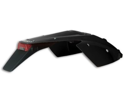 UFO ENDURO Hinterradkotflügel W/ STOP-TAILLIGHT für KTM EXC 125 BLACK