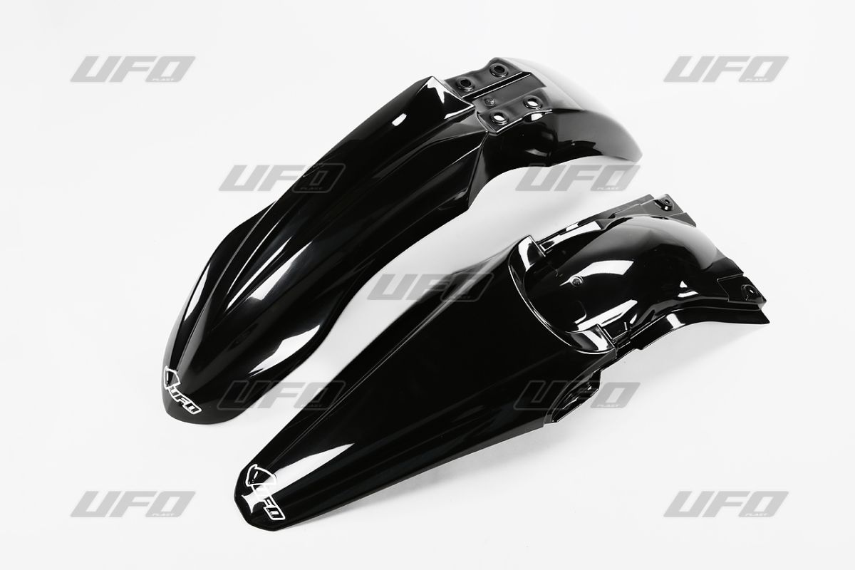 UFO Vorne & Hinterradkotflügel KIT KAWASAKI KXF250 BLACK