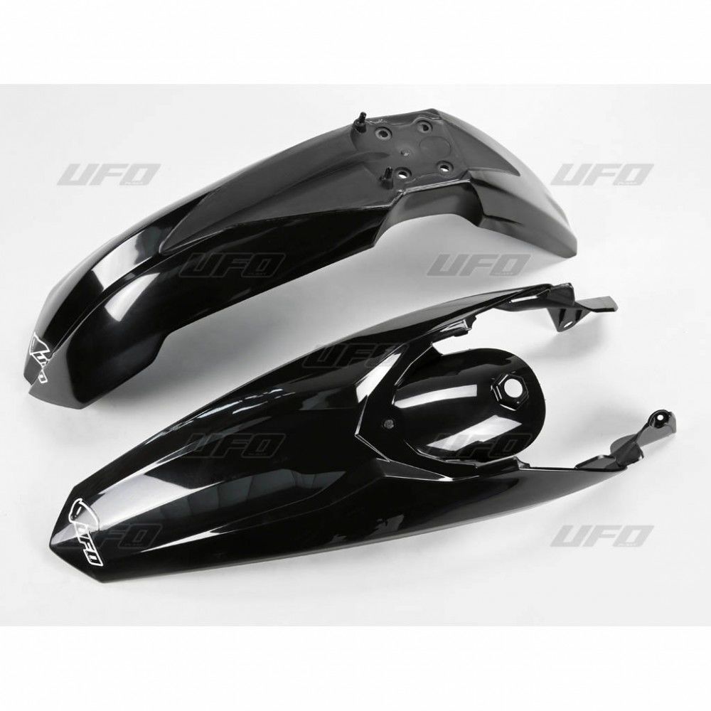 UFO Vorne & Hinterradkotflügel KIT für KTM SX/SX-F 11-12 BLACK