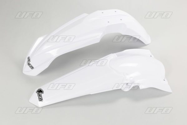 UFO Vorne & Hinterradkotflügel KIT YAMAHA YZ250F WHITE