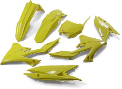 UFO Plastikkit SUZUKI RMZ450 OEM YELLOW