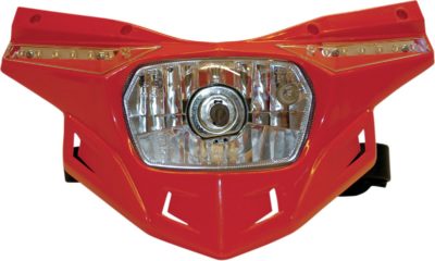 UFO STEALTH REPLACEMENT LOWER-PART (12V/35W & LED) CRF-RED