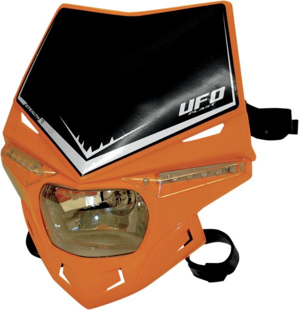 UFO STEALTH Lampenmaske (12V/35W & LED) SINGLE COLOR für KTM-ORANGE