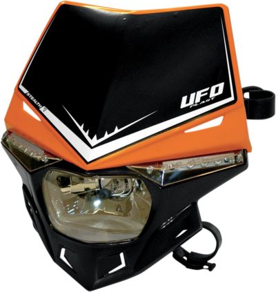 UFO STEALTH Lampenmaske (12V/35W & LED) DUAL COLOR ORANGE/BLACK
