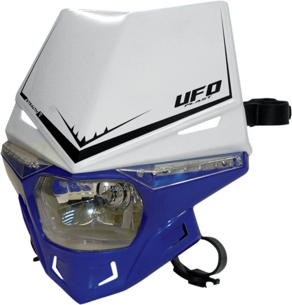 UFO STEALTH Lampenmaske (12V/35W & LED) DUAL COLOR WHITE/REFLEX-BLUE