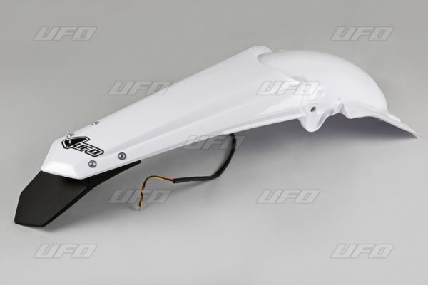 UFO ENDURO Hinterradkotflügel W/ LED-LIGHT YAMAHA YZ250F WHITE