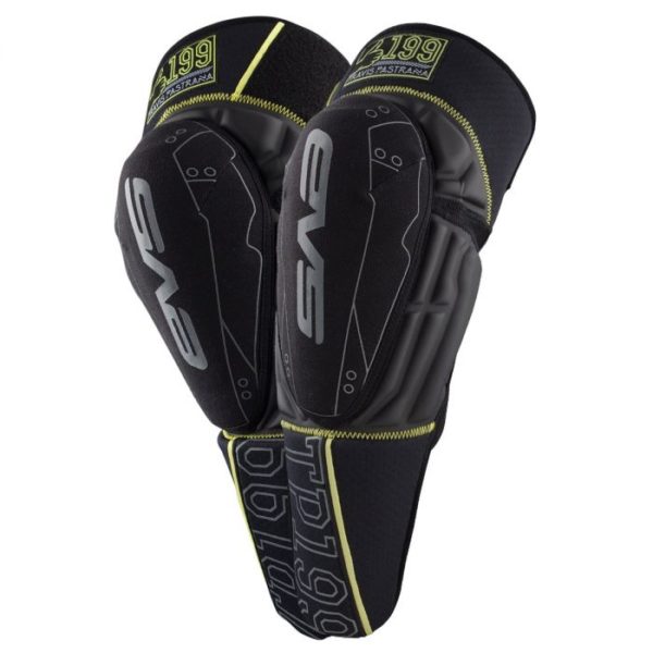 EVS TP199 JUGEND YOUTH KNEE/SHIN GUARD KNIE SCHIENBEINSCHUTZ BLACK/HI-VIZ YELLOW – PAAR
