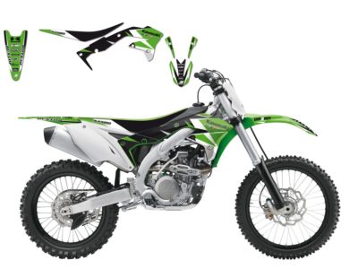 BLACKBIRD Dekorsatz Graphicskit mit Sitzbezug DREAM 3 Kawasaki KXF 450 16-18