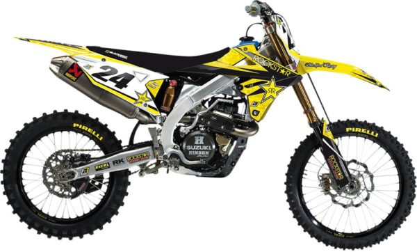 BLACKBIRD Dekorsatz Graphicskit mit Sitzbezug Rockstar SUZUKI RMZ 250 19- / 450 18-20