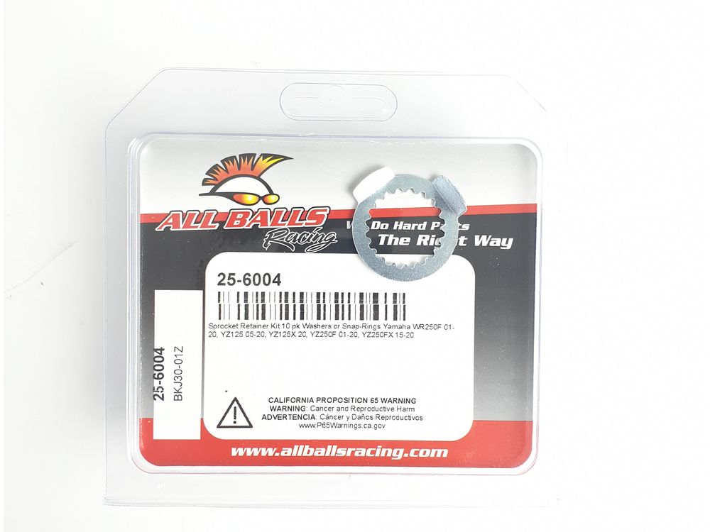 All Balls Motorritzel Ritzel vorn Sicherungsblech 10 Pack Yamaha,YZ125 05-, YZ250F 01-,