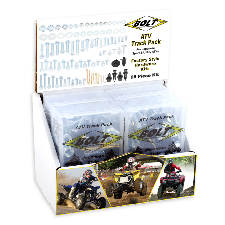 BOLT Track Pack ATV Schraubenkit 6-tlg m. Display