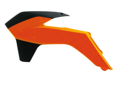 RTechmx Kühlerspoiler für KTM SXF 13-15, EXC 14-16 orange/schwarz