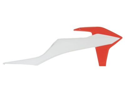 RTechmx Kühlerspoiler für KTM SX/SXF 2019- EXC 2020- Weiß/Orange