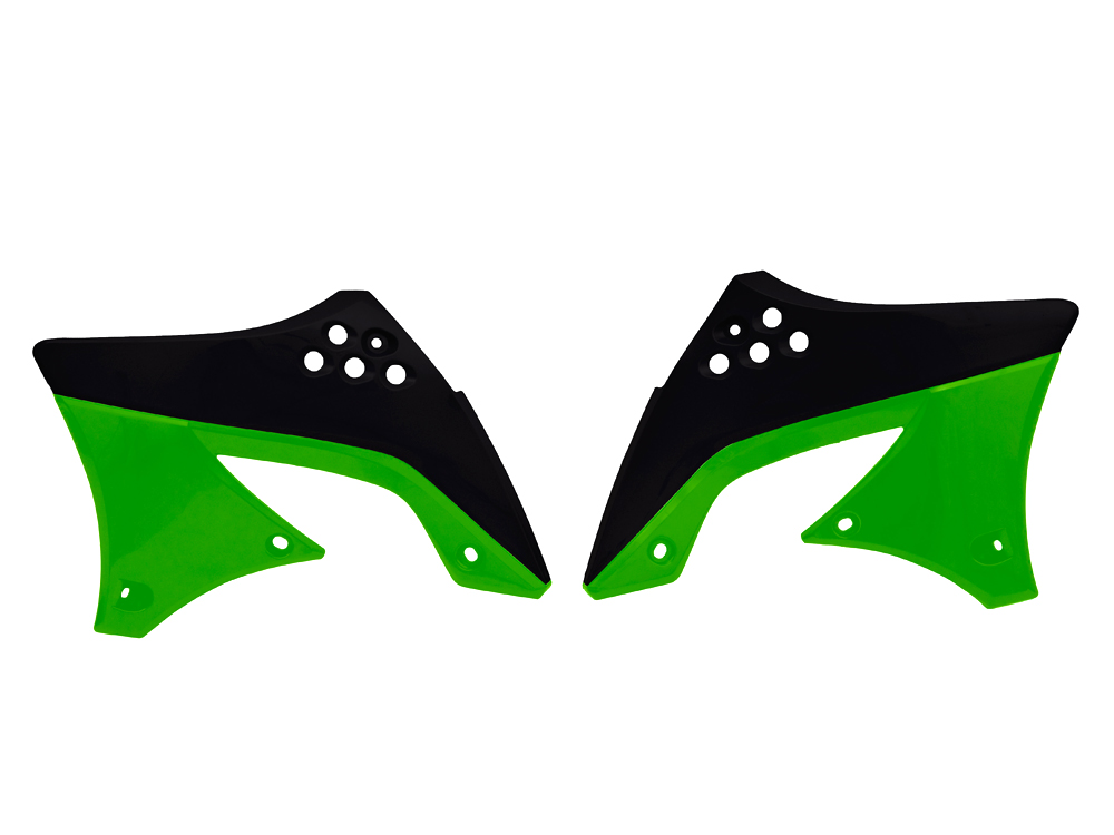 RTechmx Kühlerspoiler KXF 450 09-11 schwarz/grün ori.2010