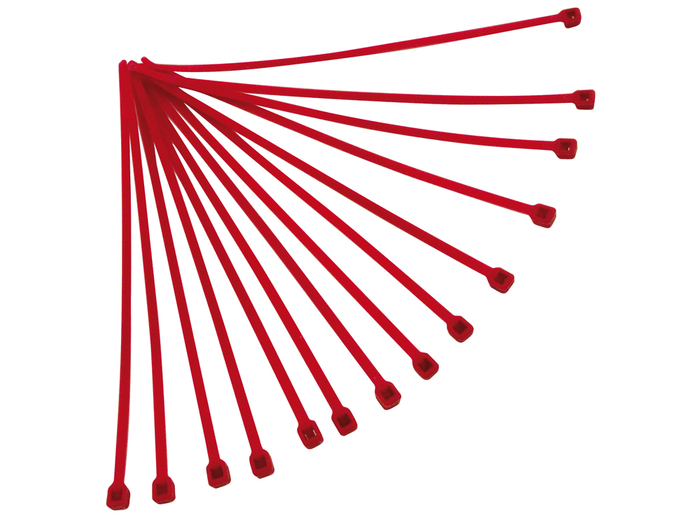 ArtR-FASC48280RS RTech Kabelbinder 4,8 x 280 mm rot 100 Stück